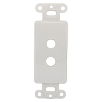 Decorative Wall Plate Insert - 2 ports