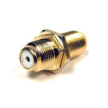 Female to Female F-81 Coaxial Union for Wall Module 