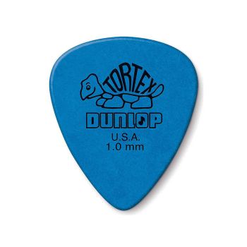 DUNLOP 1.0 mm Guitar Pick - Blue - 12 Pack