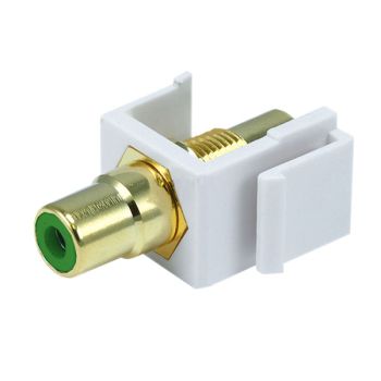 Keystone RCA F to  RCA F modular for wall plate