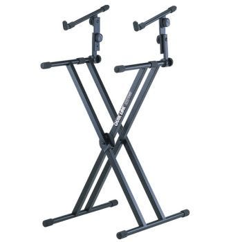 Double Adjustable Stand for 2 Keyboards - 58 cm to 96 cm