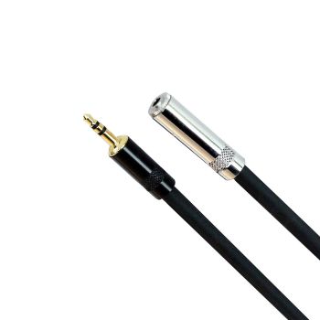 1/8'' Female to 1/8'' Male Balanced TRS Extension Cable - 7.62 m