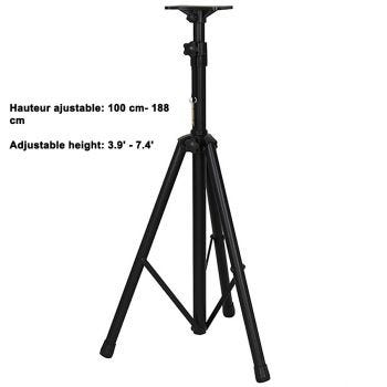 Adjustable Speaker Tripod Stand - 100 cm to 188 cm
