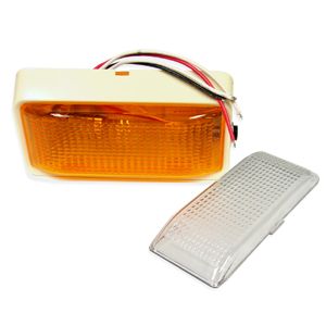 Surface Mount Utility Lamp - 12 V - Orange/White