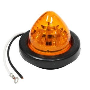 Multifaceted LED Clearance/Position Light in Beehive Cone - 2" - Amber