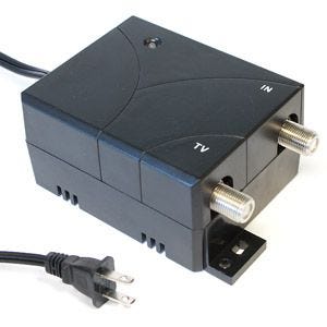 Power supply for antenna and UHF antenna amplifier