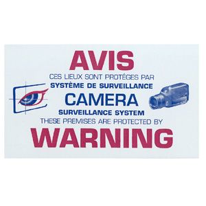 Alarme System Sticker 3X 5.25 4 Colors (Both Side