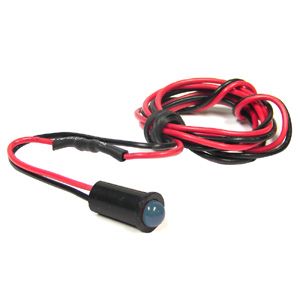 12V Blue LED Flasher With Holder