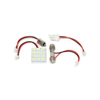 12 LED Module for Ceiling Light  - 5050 SMD - 12 V DC - T10/BA9S/211 - White