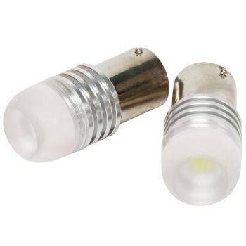 1 LED bulb - 1 W - Base 1157 - 12 V DC - White - 2-Pack