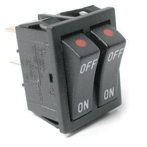 Double Rocker Switch - S.P.S.T - On/Off - 125 V - 20 A - 4 Pins