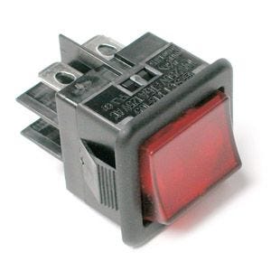Interrupteur ON/OFF - Rouge - 16A - 125V