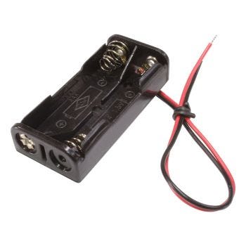 2 x AAA Battery Holder with Bare Wires