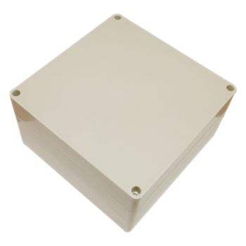 Waterproof ABS Plastic Enclosure Box - 90 mm x 90 mm x 160 mm - Ivory