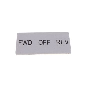 Étiquette ″FWD-OFF-REV″ pour plaque NPB22-01C