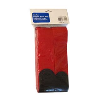 ALL-purpose self-tie straps 2″ X 90″ - Red - Pack of 2
