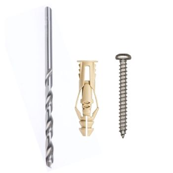 Chevilles multi-matériaux à expansion avec vis #6 x 1-1/4″ et mèche 1/4″ - Paquet de 200