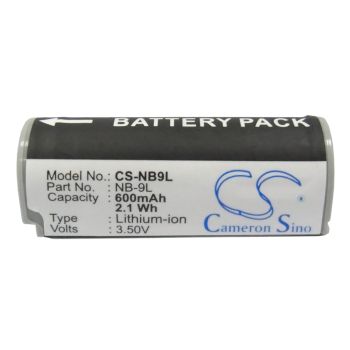 Batterie de remplacement pour caméra Canon NB-9L - 3.6V - 600mAh