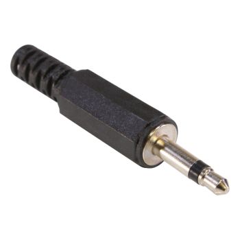 1/8'' TS Male Plug with Strain Relief