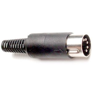 5 Pins Din Male Plastic 240Âº