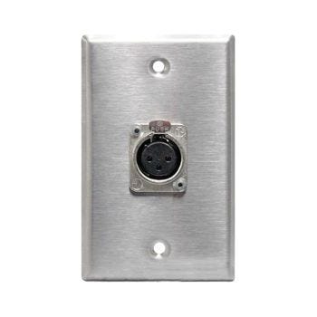 DIGIFLEX Wall Plate with 1 Female 3-Pin XLR Socket