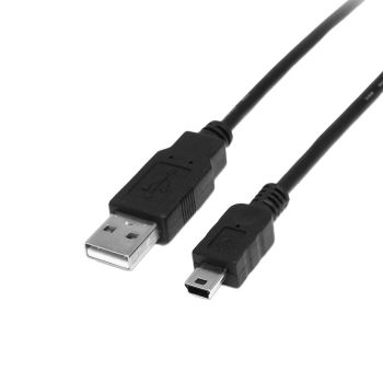USB 2.0 Male to Mini B Male Cable - 6 ft