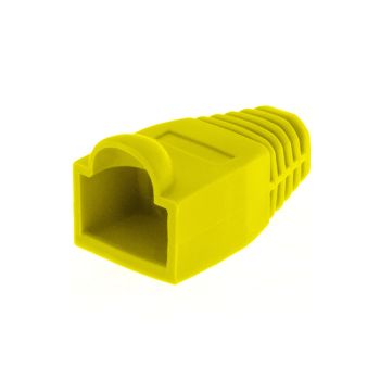 RJ45 Snagless Booths - Yellow - 10-Pack