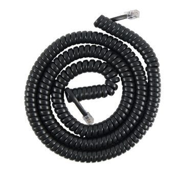Fil de téléphone spiralé - Noir - 4.5 m