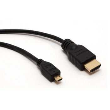 Male HDMI to Male Micro HDMI Cable - 1.82m