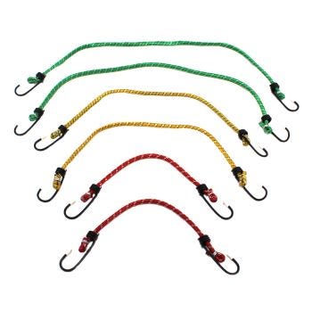 Elastic Bungee Cords Set  - 6-Pack