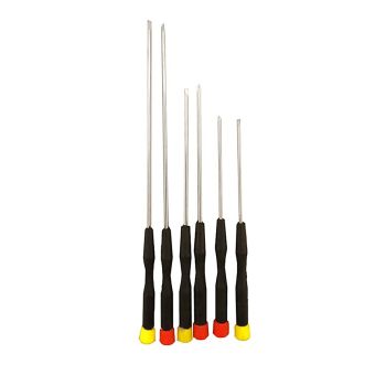 Assortment of Long Neck Precision Screwdrivers - 6 pieces