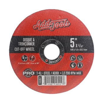 Stainless Steel Cut-Off-Wheel - Type 41 - 5" x 7/8" x 1/16''