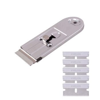 Retractable Blade Scraper with 5 Blades - 4 cm
