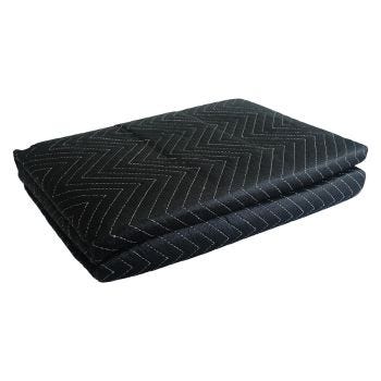72 x 80 inch Fabric Moving Blanket - 2.7 kg - Black