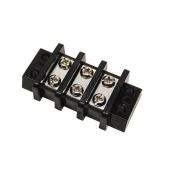 Dual Row Barrier Terminal Block - 300 V - 20 A - 3  Positions