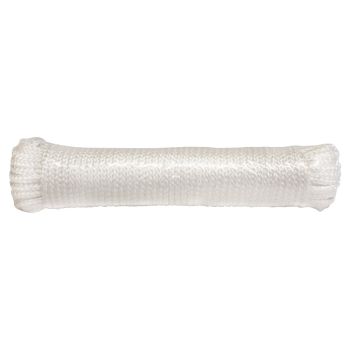 3/16 in x 100 ft (4.8 mm x 30.5 m) Braided Nylon Rope - White