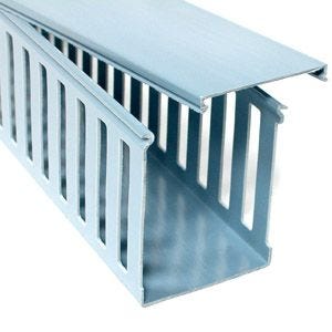 Trunking With Grey Cover 10 cm X 8 cm X 2 m