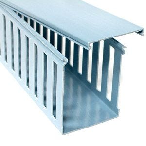 Wiring Duct with Cover - Blue - 10 cm x 10 cm x 200 cm