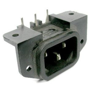 Ac Male Plug Pc Mount 90°