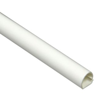 Self-Adhesive Round Wire Cover - 9.5 mm x 1.5 m - White