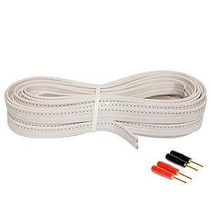 Fil à haut-parleur plat 2/16 AWG  7.6 m