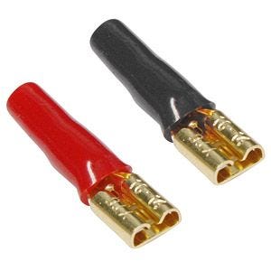 Terminaux femelles à lames - 3/16″ - 14/16 AWG - Noir et rouge - 5 paires