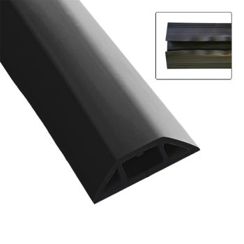 Flexible Floor Wire Cover - 63.5 mm x 1.83 m - Black