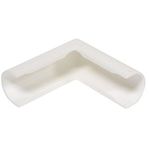 Outside Corner Junction for Wire Cover - White