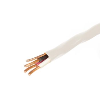14/3 NMD90 Construction Electrical Wire - White - 30 m (98.4 ft)