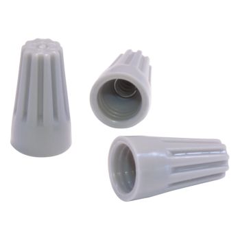 Screw-in Wire Connector - 18-16 AWG - Grey - 100 Pack