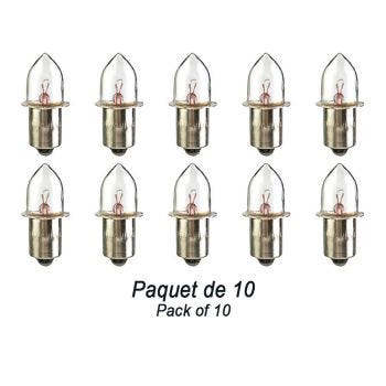 Miniature Flange Base Bulb - 4.82 V -0.50 A - Pack Of 10