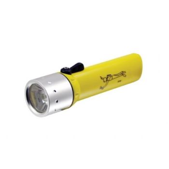 Waterproof LED Flashlight - Yellow