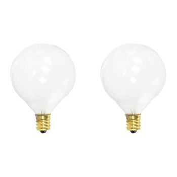 Ampoule pour vanité G16.5 - 130 V - 40 W - E12 - 2700K - Paquet de 2