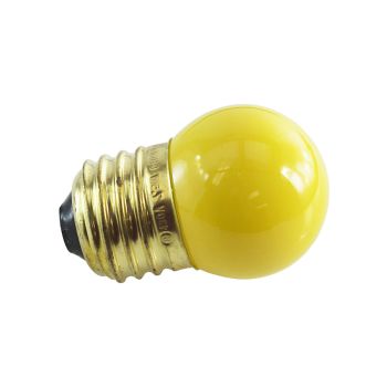 S11 Incandescent Sign Light Bulb - 130V - 7.5W - E26 - Yellow